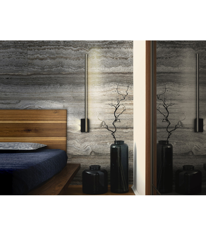 Stick Integrated LED Wall Lamp Black 3 Light 3000K-2