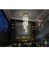 Garden Cluster Pendant Ceiling 9 Light Black Bronze LED 3000K-2