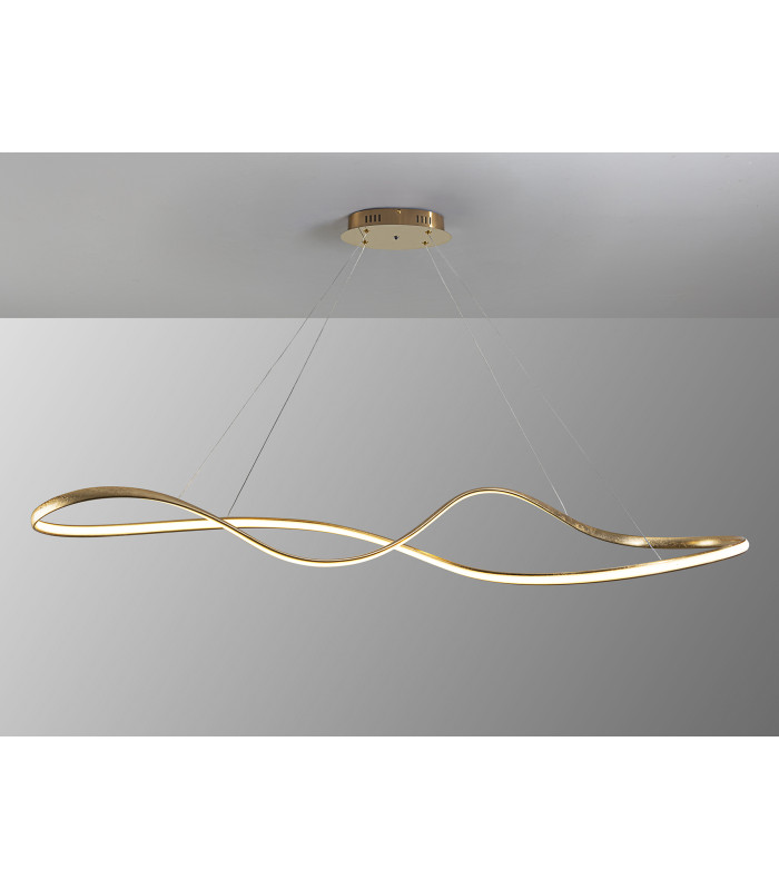 Lia Bar Pendant Ceiling Light Gold Leaf LED 2700-5000K Remote Control-4