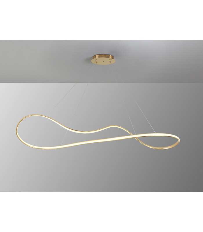 Lia Bar Pendant Ceiling Light Gold Leaf LED 2700-5000K Remote Control-5