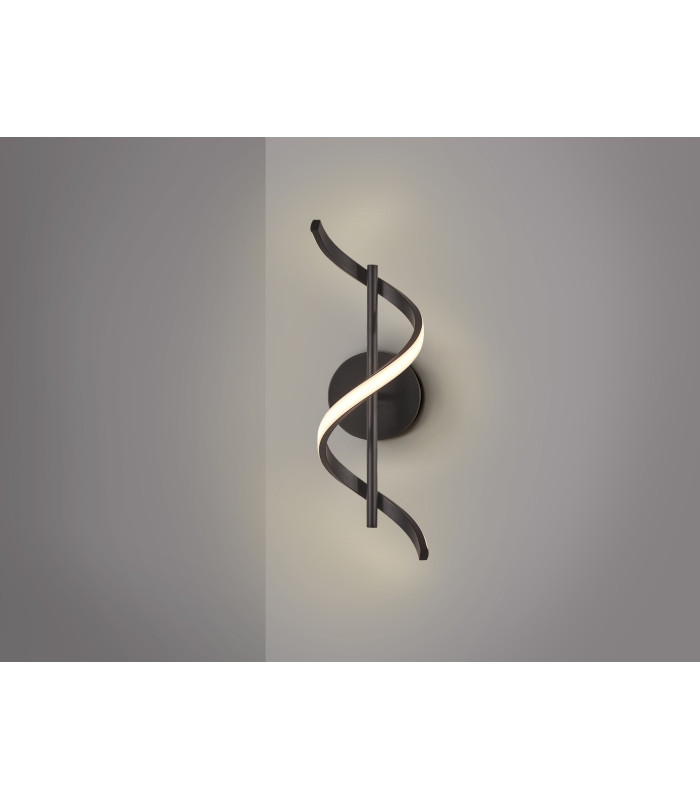 Boa Integrated LED Wall Lamp Black 3000K-4