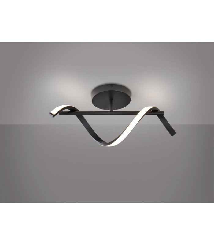 Boa Integrated LED Wall Lamp Black 3000K-7