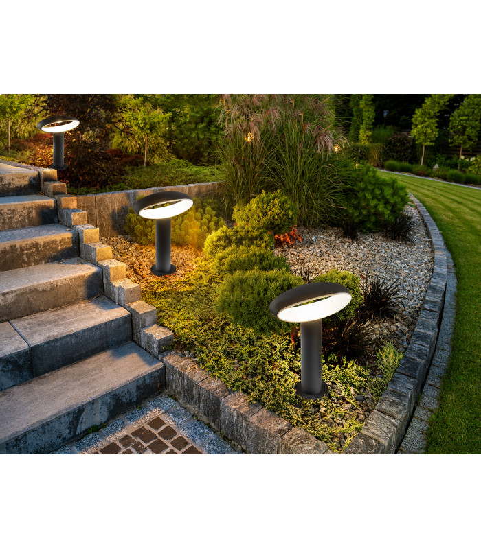 Vilo Outdoor Pedestal Light Grey LED 3000K IP 65-2