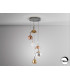 Charlize Cluster Pendant Ceiling 6 Light Multi Colour LED 3000K-3