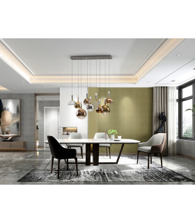Charlize Cluster Pendant Ceiling 9 Light Multi Colour LED 3000K-2