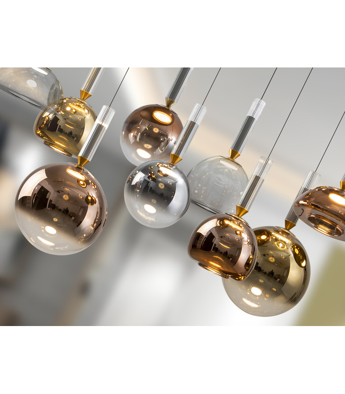 Charlize Cluster Pendant Ceiling 9 Light Multi Colour LED 3000K-3