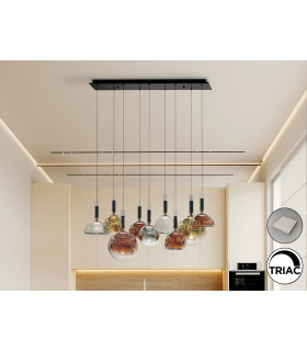 Charlize II Cluster Pendant Ceiling 9 Light Multi Colour LED 3000K-1