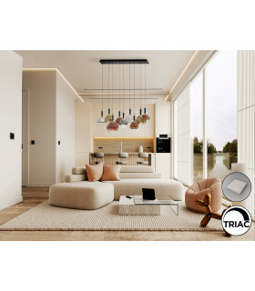 Charlize II Cluster Pendant Ceiling 9 Light Multi Colour LED 3000K-2
