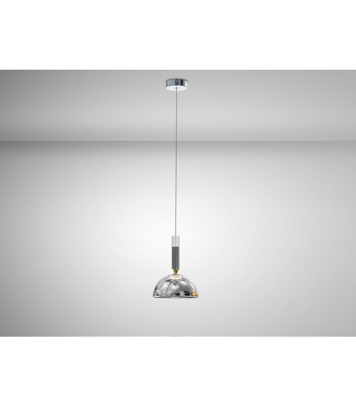 Charlize Dome Pendant Ceiling Light Silver LED 3000K-3