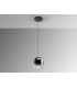 Onice Slim Pendant Ceiling Light Black Smoke LED 3000K-4