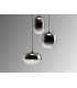 Onice Cluster Pendant Ceiling 3 Light Black Smoke LED 3000K-4