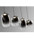 Onice Bar Pendant Ceiling 4 Light Black Smoke LED 3000K-6