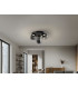 Onice Shade Cluster Ceiling 3 Light Black Smoke LED 3000K-2