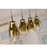 Aledis Bar Pendant Ceiling 4 Light Black Gold LED 3000K-3