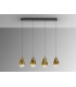 Aledis Bar Pendant Ceiling 4 Light Black Gold LED 3000K-4