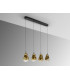Aledis Bar Pendant Ceiling 4 Light Black Gold LED 3000K-5