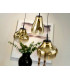 Aledis Cluster Pendant Ceiling 3 Light Black Gold LED 3000K-3