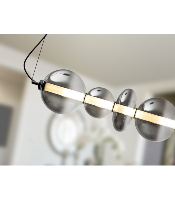 Gladis Bar Pendant Ceiling Light Black Smoke LED 3000K-3