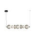 Gladis Bar Pendant Ceiling Light Black Smoke LED 3000K-8