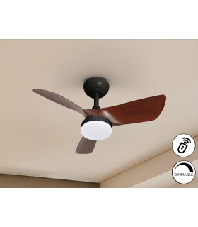 Tropic Ceiling Fan Black Walnut LED 3000-5000K-1