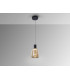 Carisa Slim Pendant Ceiling Light Black LED 3000K-3