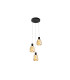 Carisa Cluster Pendant Ceiling 3 Light Black LED 3000K-4