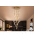 Velas Cluster Pendant Ceiling 9 Light Gold LED 3000K Dimmable-1