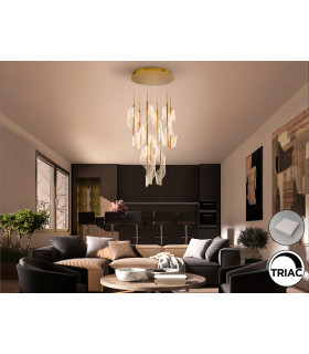 Velas Cluster Pendant Ceiling 9 Light Gold LED 3000K Dimmable-2