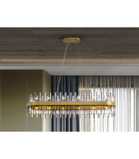 Grace Bar Pendant Ceiling Light Gold 28xG9 400lm-1