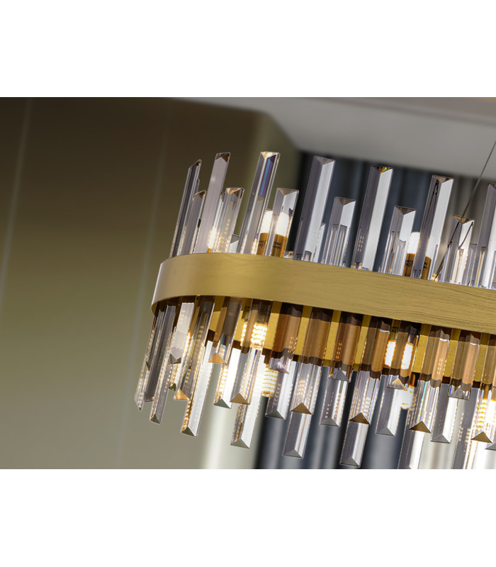 Grace Bar Pendant Ceiling Light Gold 28xG9 400lm-3