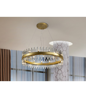 Grace Pendant Ceiling Light Gold 26xG9 400lm-1