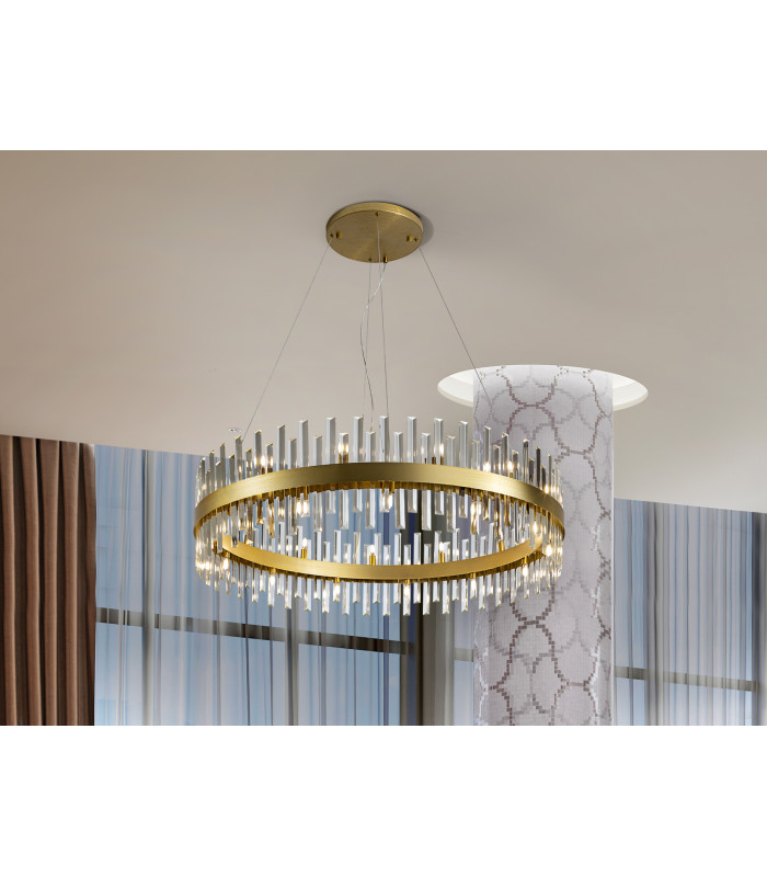 Grace Pendant Ceiling Light Gold 26xG9 400lm-1