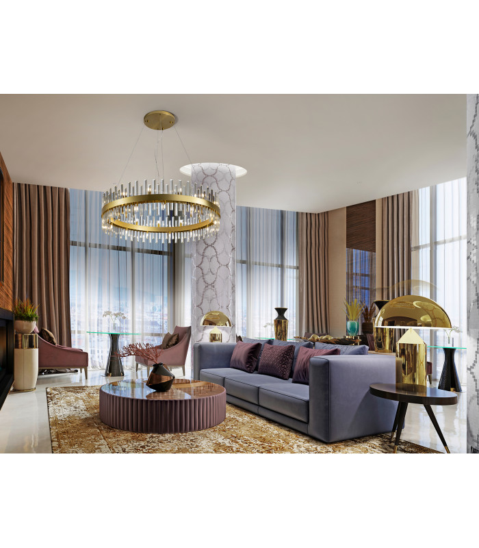 Grace Pendant Ceiling Light Gold 26xG9 400lm-2