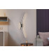 Curves Integrated LED Wall Lamp Black 2 Light 3000K-1