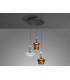 Scarlett Cluster Pendant Ceiling 3 Light Multi Colour LED 3000K-3