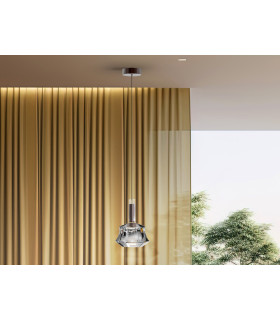 Scarlett Slim Pendant Ceiling Light Silver LED 3000K-1