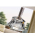 Scarlett Slim Pendant Ceiling Light Silver LED 3000K-4