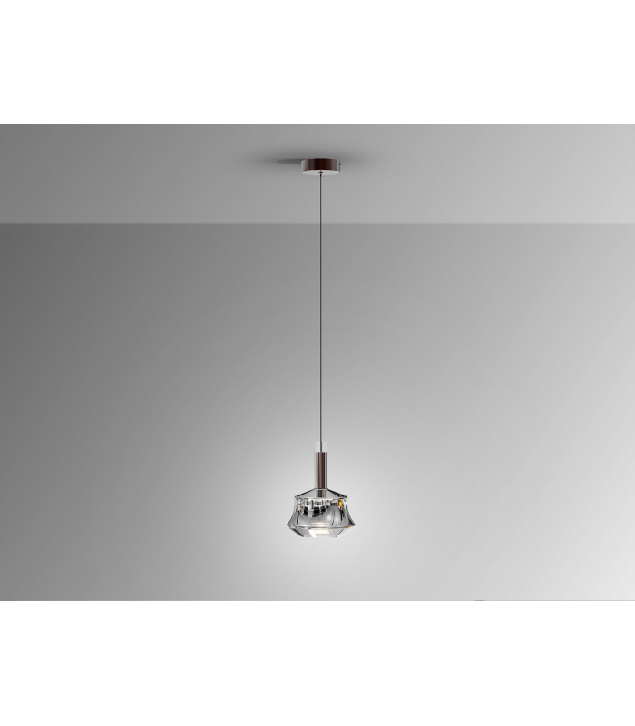 Scarlett Slim Pendant Ceiling Light Silver LED 3000K-5