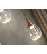 Corina Slim Pendant Ceiling Light Black Copper LED 3000K-3