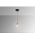 Corina Slim Pendant Ceiling Light Black Copper LED 3000K-4
