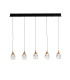 Corina Bar Pendant Ceiling 5 Light Black Copper LED 3000K-5