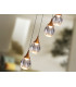 Corina Cluster Pendant Ceiling 12 Light Black Copper LED 3000K-3