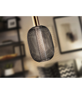 Micrón Slim Pendant Ceiling Light Gold Black LED 3000K-2