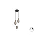 Micrón Cluster Pendant Ceiling 3 Light Gold Black LED 3000K-4