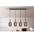 Micrón Bar Pendant Ceiling 4 Light Gold Black LED 3000K-1