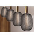 Micrón Bar Pendant Ceiling 4 Light Gold Black LED 3000K-2