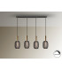 Micrón Bar Pendant Ceiling 4 Light Gold Black LED 3000K-4