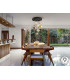 Dark Cluster Pendant Ceiling Light Black Brass 5xG9 400lm-2