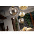 Dark Cluster Pendant Ceiling Light Black Brass 5xG9 400lm-3