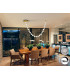 Zaria II 21 Light Pendant Ceiling Light Gold Clear LED 3000K Dimmable-2